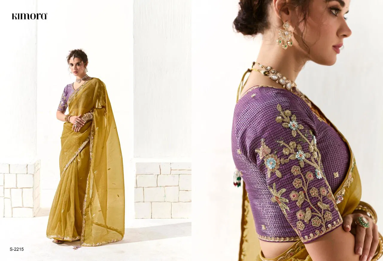 Runway By Kimora Organza Tissue Designer Saree Wholesale Shop In Surat